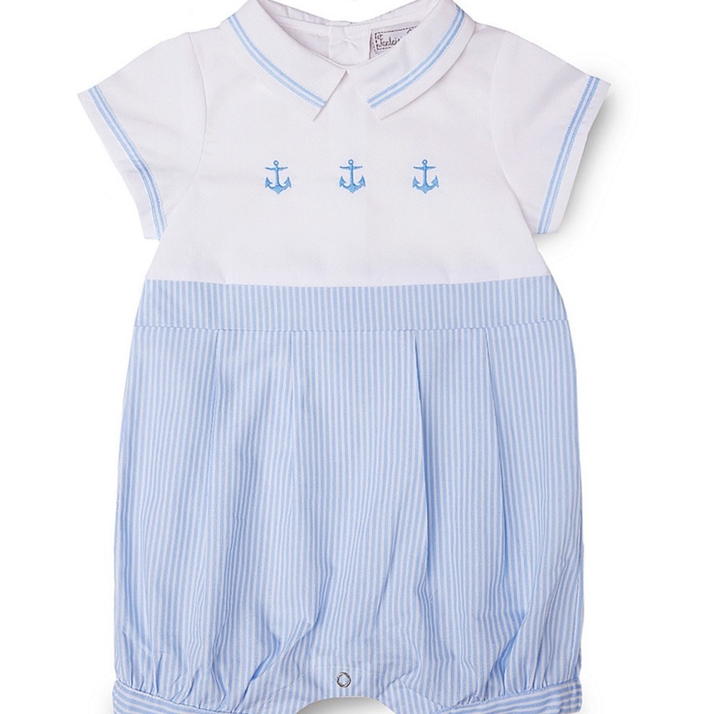 Nautical Boys Romper John John One-Piece